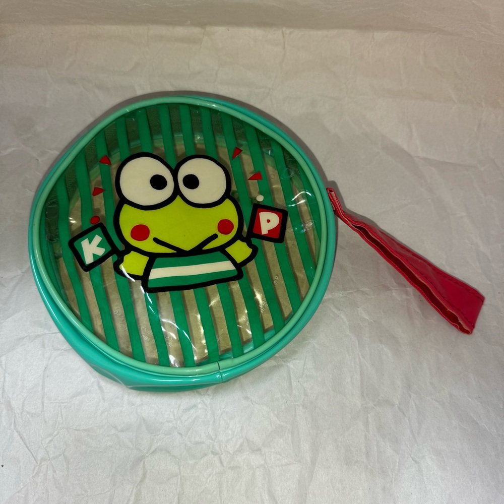 VINTAGE Sanrio 1990 keroppi zipper pouch